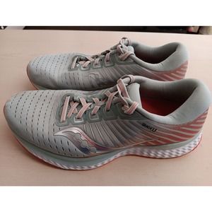 Saucony Guide 13 Women's Running Shoe Size 10.5 Sky Grey Green Coral S10548-45